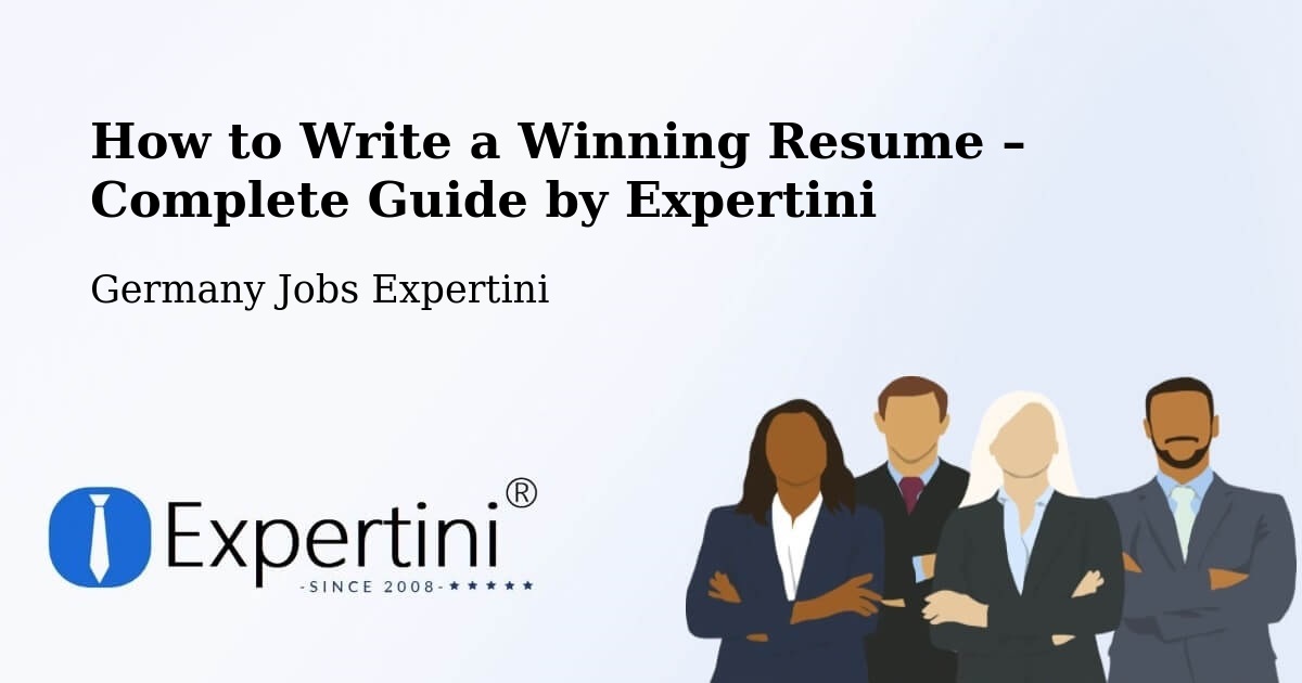 Resume Writing Guide for Job Seekers – Pouch - Pouch, Germany Jobs Expertini