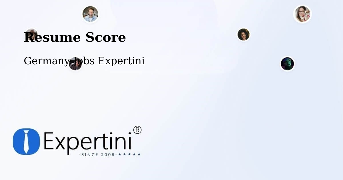 Resume Score & Job Description Match Tool – Pouch - Germany Jobs Expertini